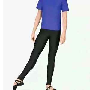MARIIA CROWN Boys Ballet Black Leggings Style No: (ME641C)